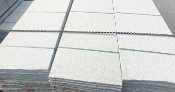 赤峰芝麻白毛板，石材毛板