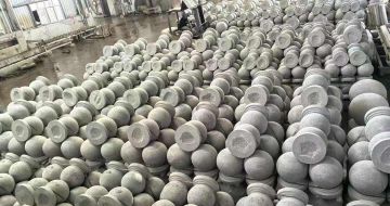 赤峰芝麻白圆球 石球 挡车球