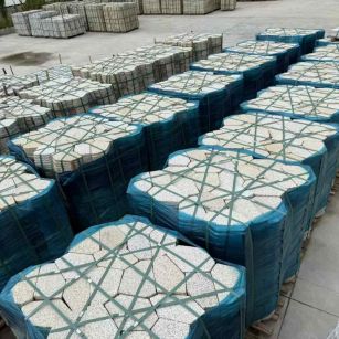 赤峰黄金麻冰裂纹 碎拼