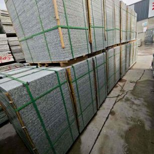 赤峰芝麻白地铺版 石材地铺石