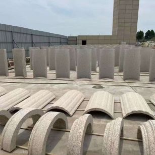 赤峰黄金麻别墅柱皮 异形 线条定制