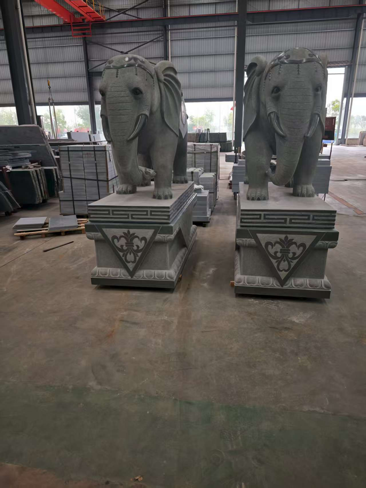 赤峰芝麻灰花岗岩对象 芝麻白芝麻灰大象