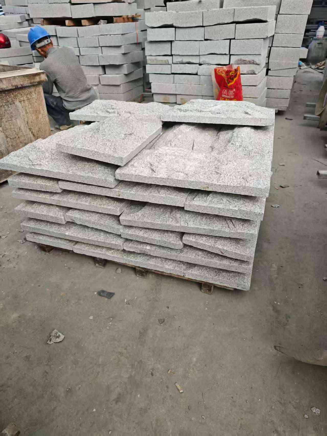 赤峰芝麻白蘑菇石，自然面